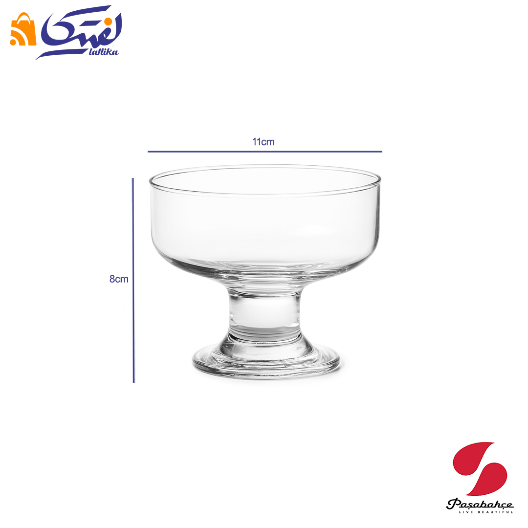 ابعاد بستنی خوری آیس ویل پاشاباغچه 6 عددی کد 41016