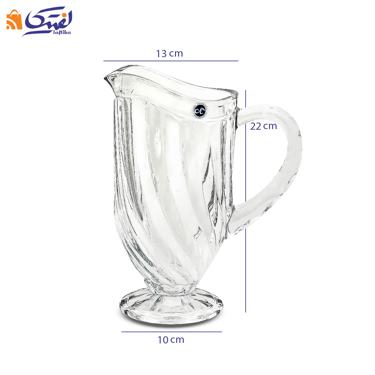 سرویس 7 پارچه پارچ و لیوان بلور تولیپ چین