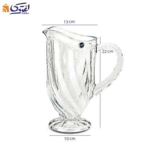 سرویس 7 پارچه پارچ و لیوان بلور تولیپ چین