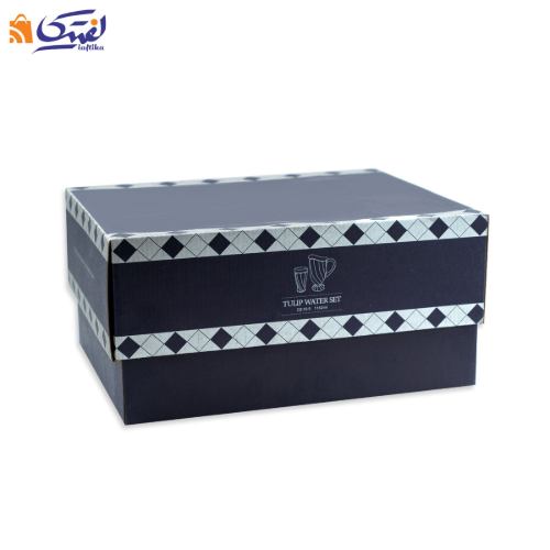 سرویس 7 پارچه پارچ و لیوان بلور تولیپ چین