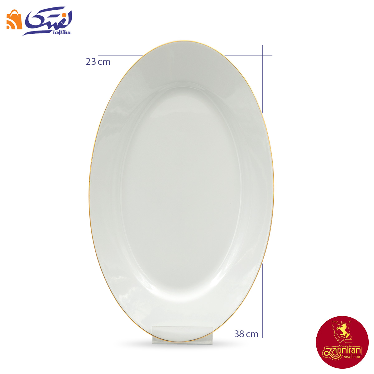 سرویس لب طلا 30 پارچه چینی زرین