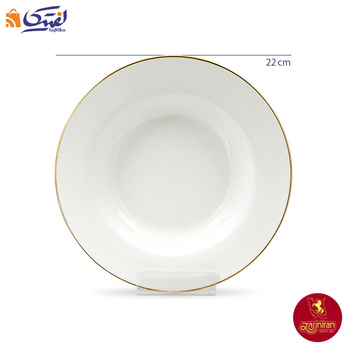 سرویس لب طلا چینی زرین