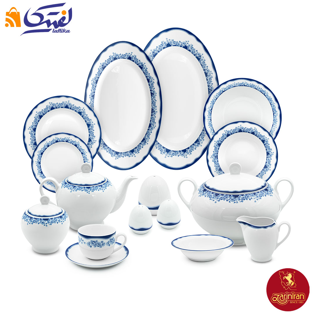 سرویس ماهور 12 نفره چینی زرین ایتالیا اف 102 پارچه