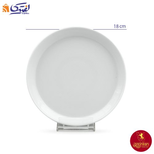 پیش دستی سفید چینی زرین فرم اس مارک زی