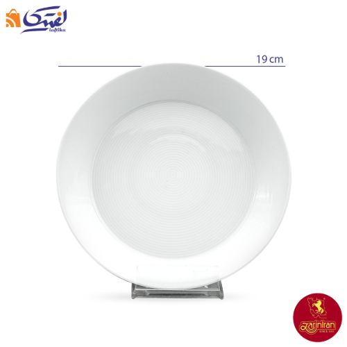 خورش خوری سفید چینی زرین فرم اس مارک زی