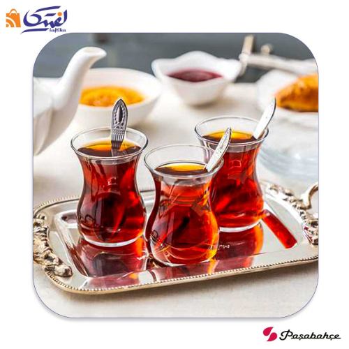 استکان کمر باریک 6 عددی پاشاباغچه