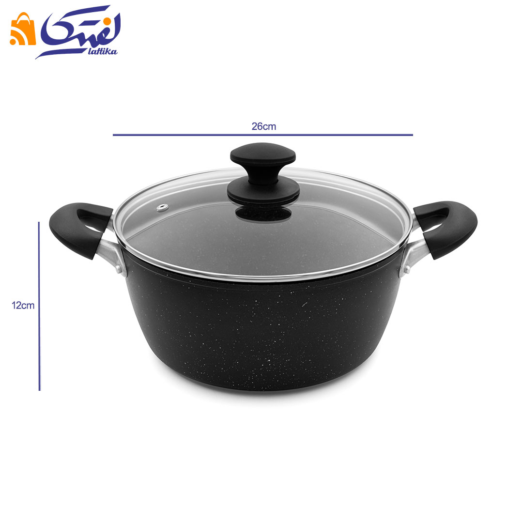 خرید اقساطی قابلمه گرانیتی ساراکوک سایز 26 مدل YWDT-2604 وارداتی