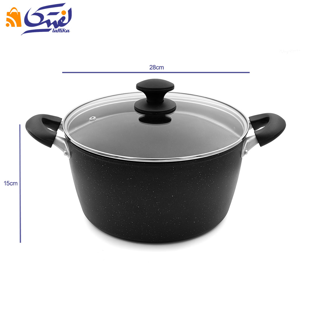 خرید اقساطی قابلمه گرانیتی ساراکوک سایز 28 مدل YWDT-2804 وارداتی