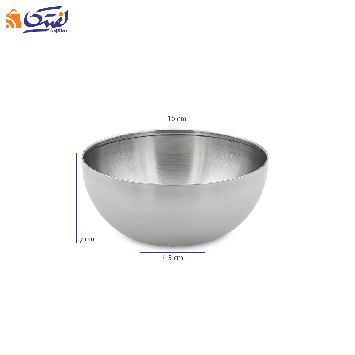 کاسه استیل توپی سایز 15 بدون پایه