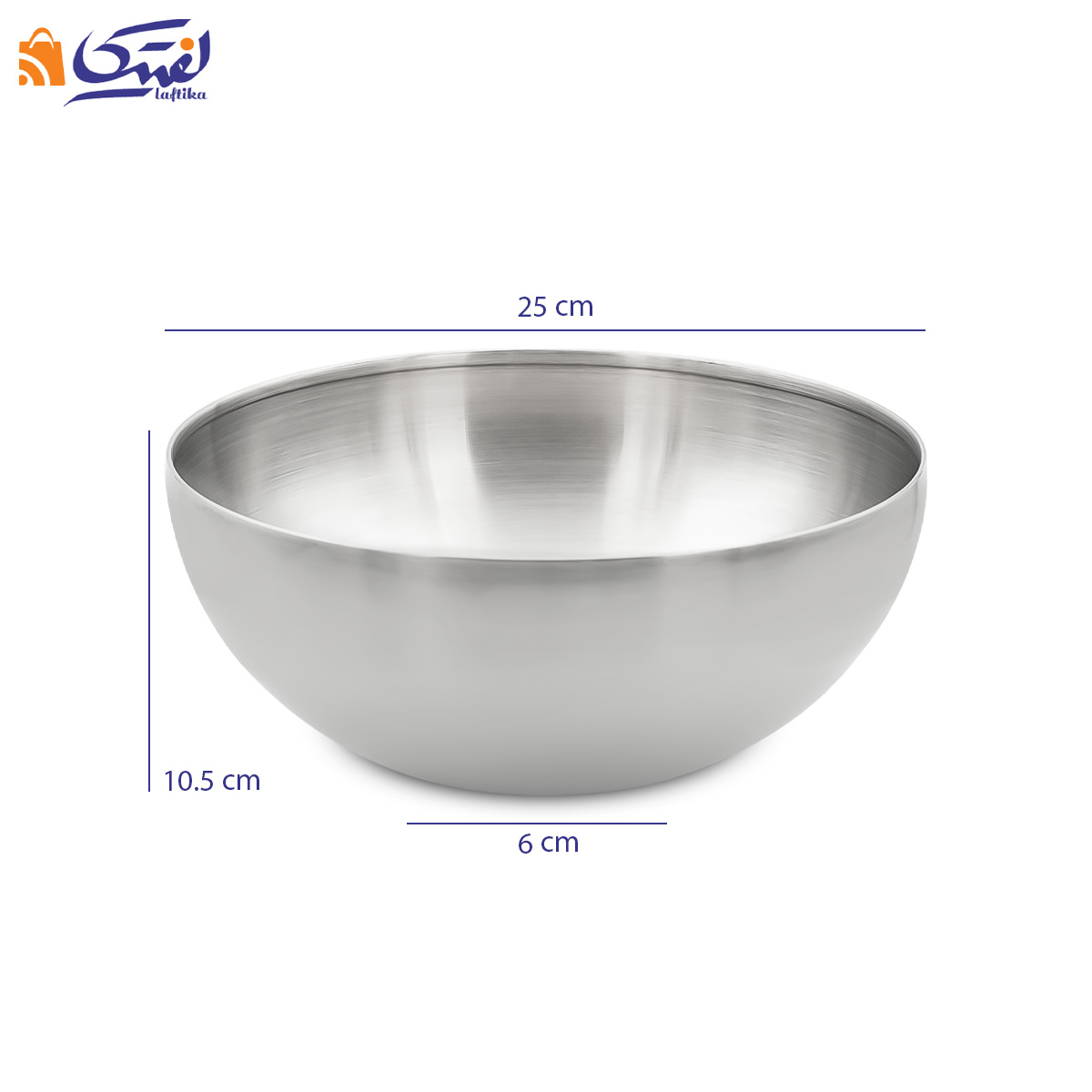 کاسه استیل توپی سایز 25 بدون پایه