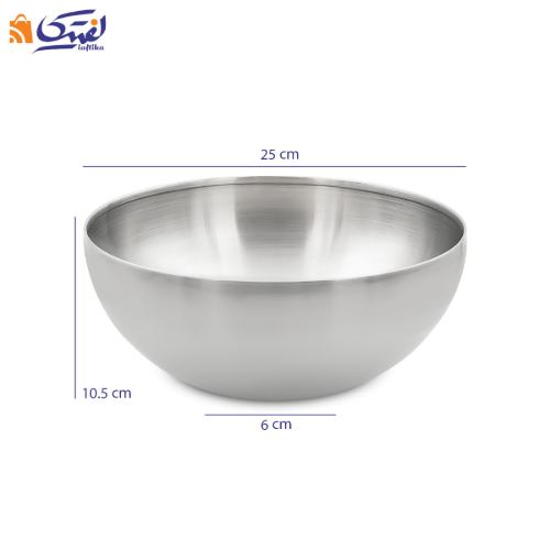 کاسه استیل توپی سایز 25 بدون پایه