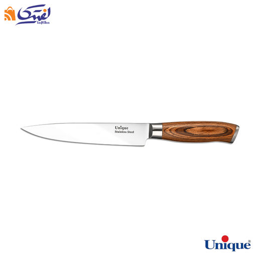 چاقو آشپزخانه یونیک 7 اینچ دسته چوبی UN-5546