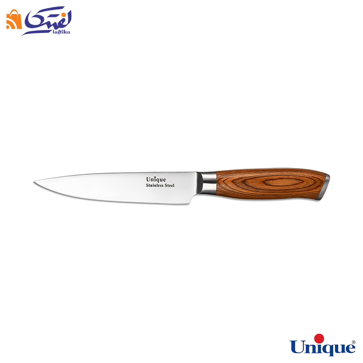 چاقو آشپزخانه یونیک 6 اینچ دسته چوبی UN-5542