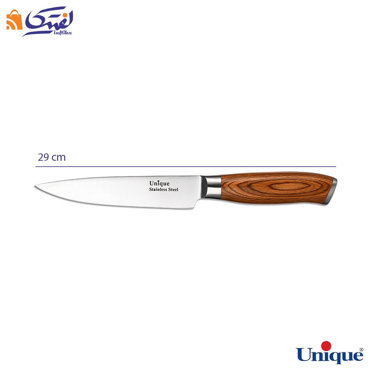 چاقو آشپزخانه یونیک 6 اینچ دسته چوبی