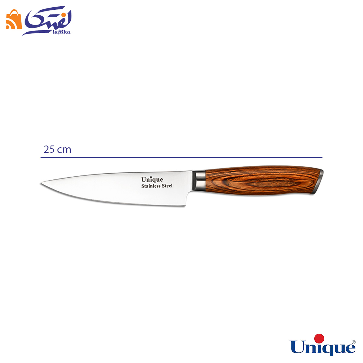 چاقو آشپزخانه یونیک 5 اینچ دسته چوبی