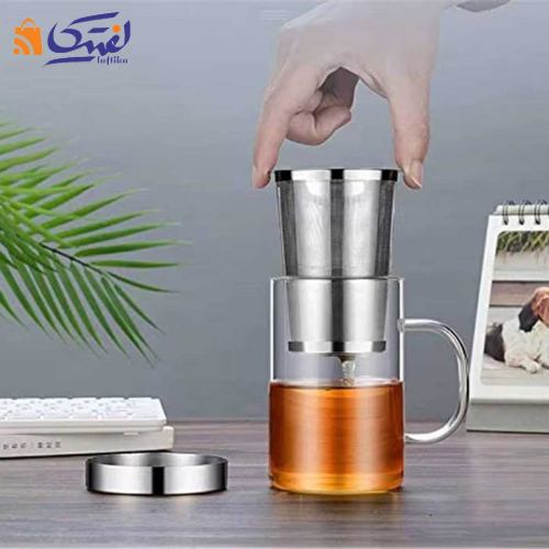 لیوان دمنوش دسته دار 400 میلی لیتر وارداتی