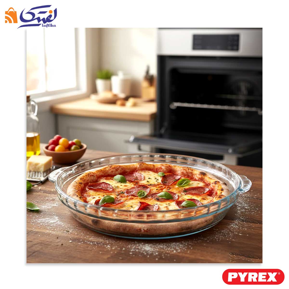 ظرف پیتزا دسته دار