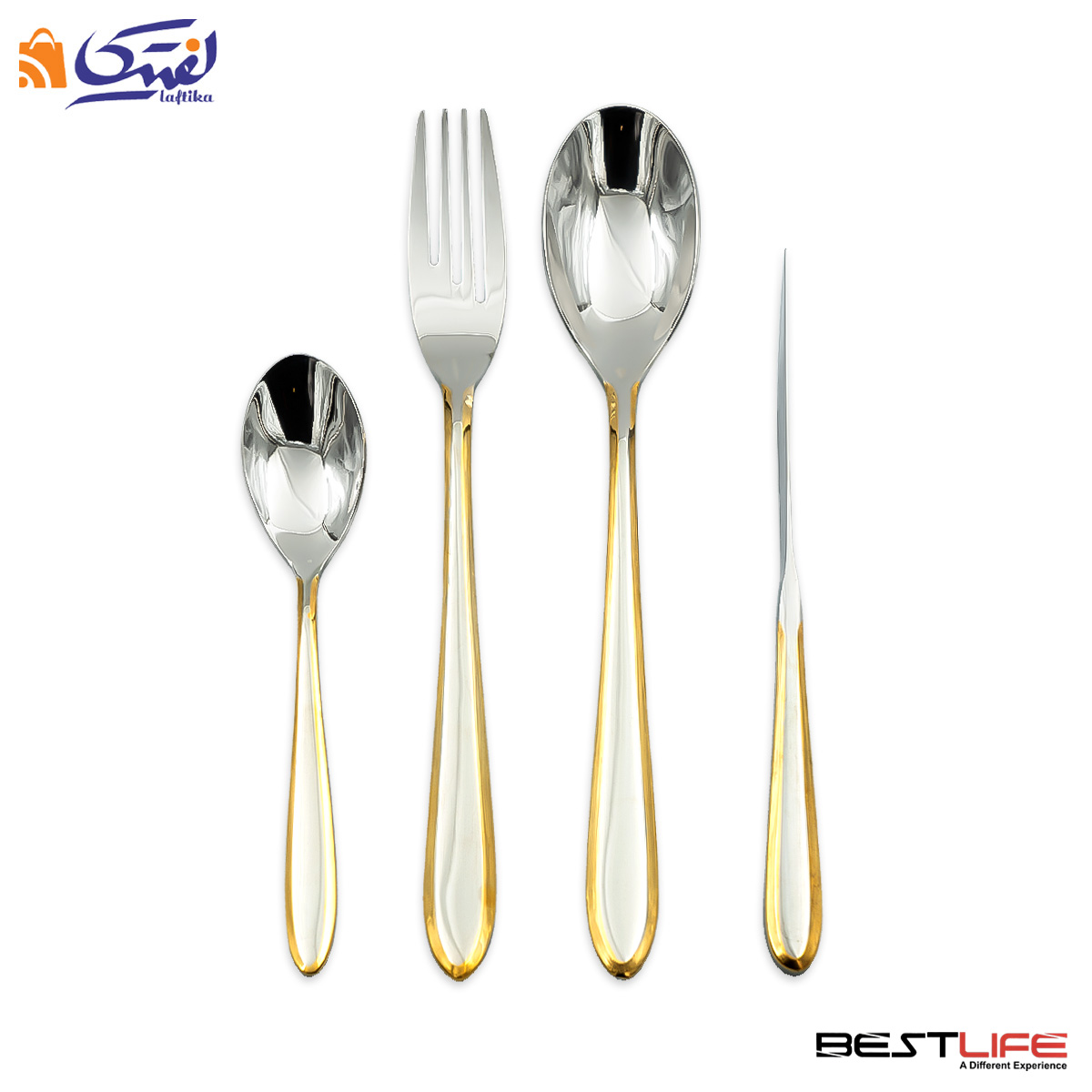 سرویس قاشق و چنگال 143 پارچه بست لایف مدل 202MG