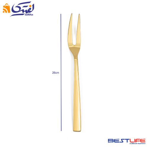 قیمت چنگال سرو بزرگ بست لایف مدل 2FULL GOLDL-M-187