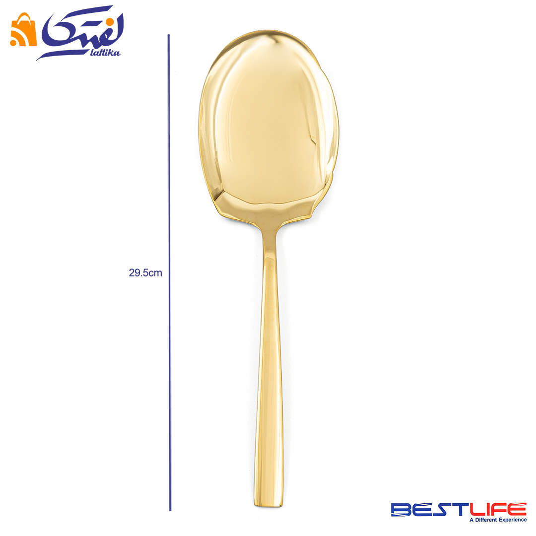 قیمت کفگیر برنج بست لایف مدل 2FULL GOLDL-M-187