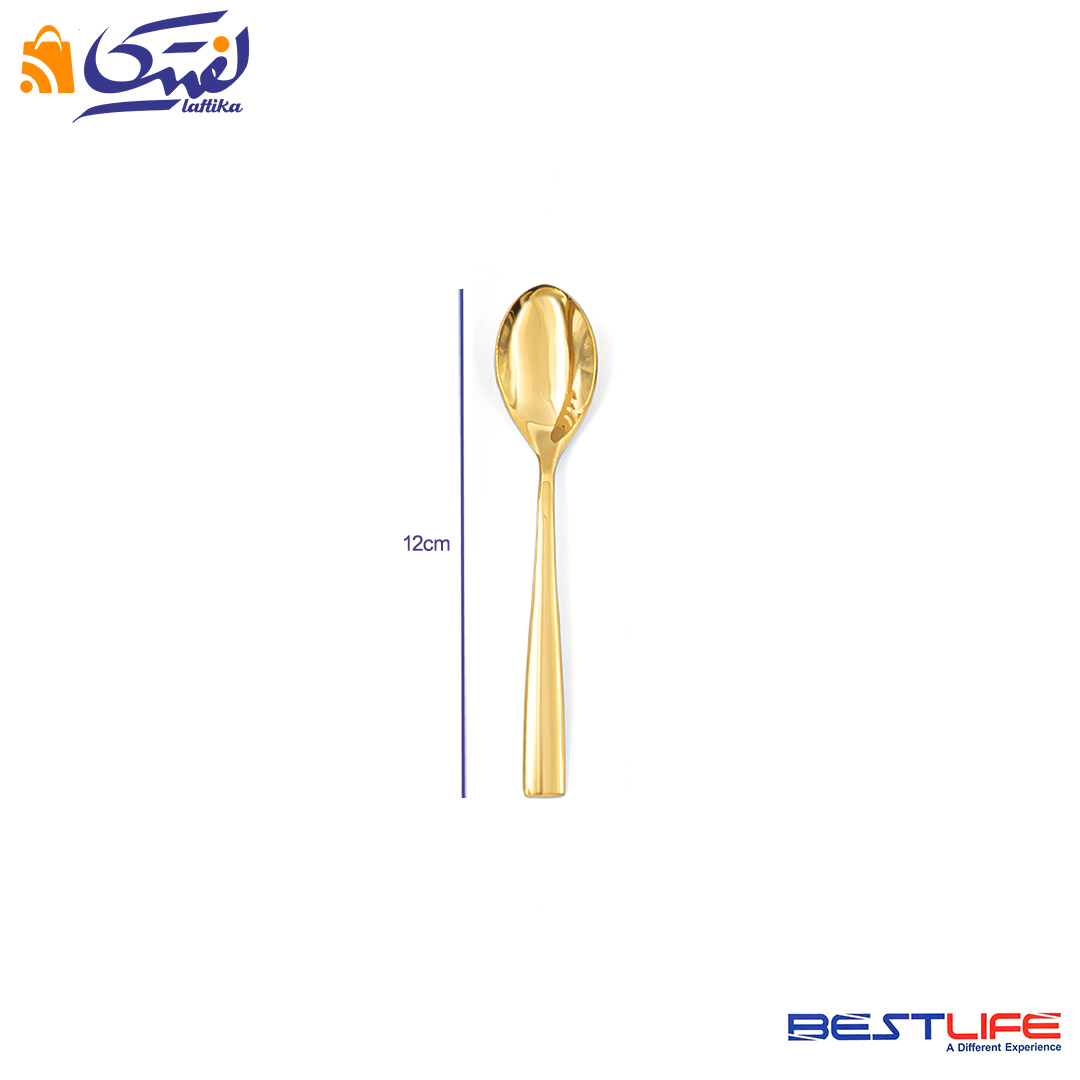 قیمت قاشق مربا خوری 6 عددی بست لایف مدل 2FULL GOLDL-M-187