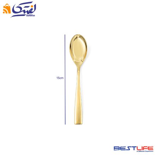 قیمت قاشق چایی خوری 6 عددی بست لایف مدل 2FULL GOLDL-M-187