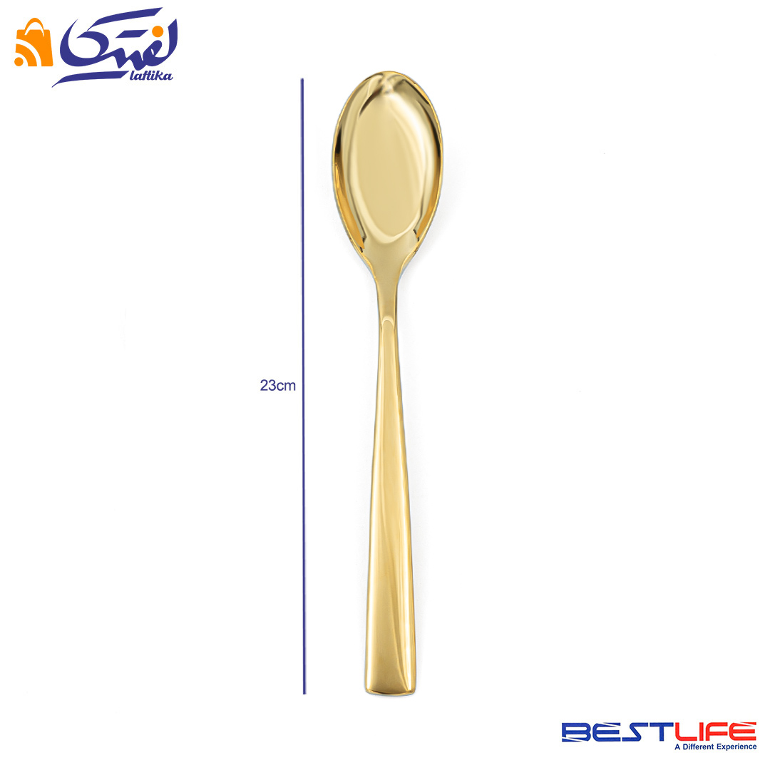 قیمت قاشق 6 عددی بست لایف مدل 2FULL GOLDL-M-187