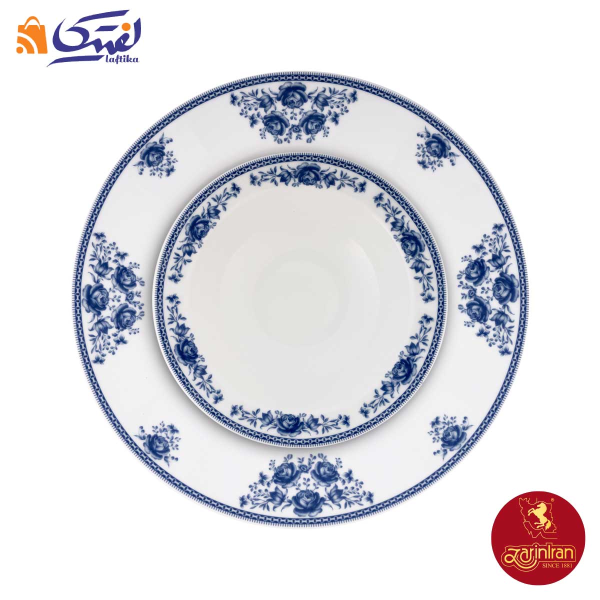 بشقاب فلورنتینو چینی زرین نئوکلاسیک