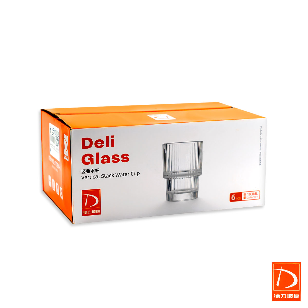 نیم لیوان دلی مدل شیاردار 6 عددی کد 1-TY7510