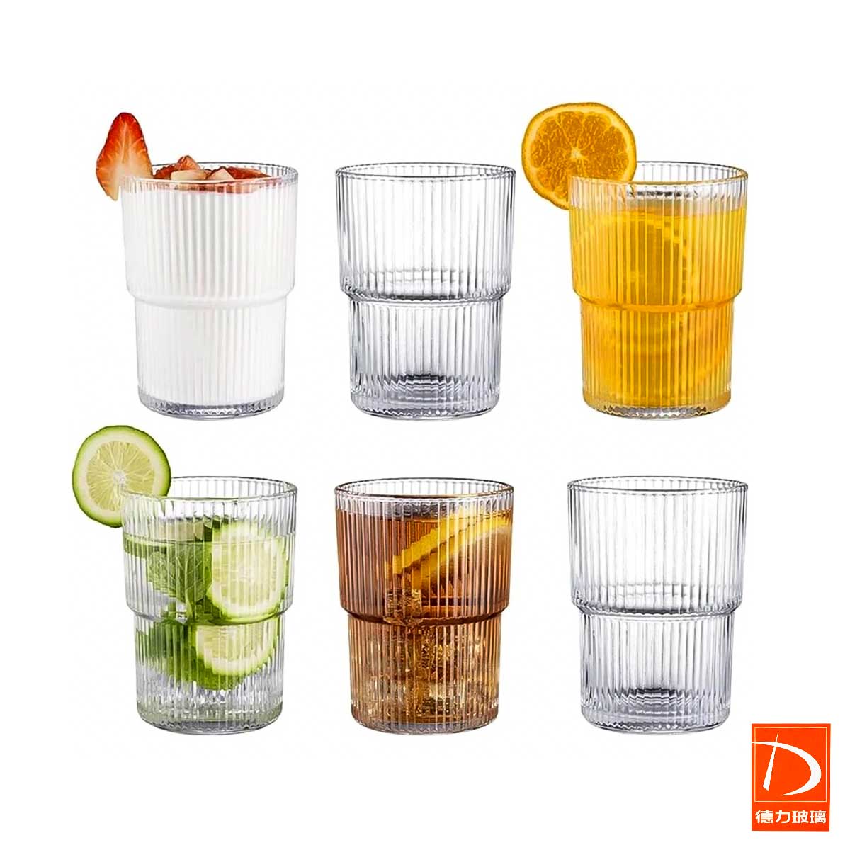 نیم لیوان دلی مدل شیاردار