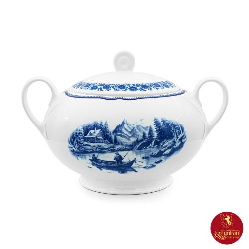 سوپ خوری چینی زرین ایتالیا اف طرح سن پترزبورگ