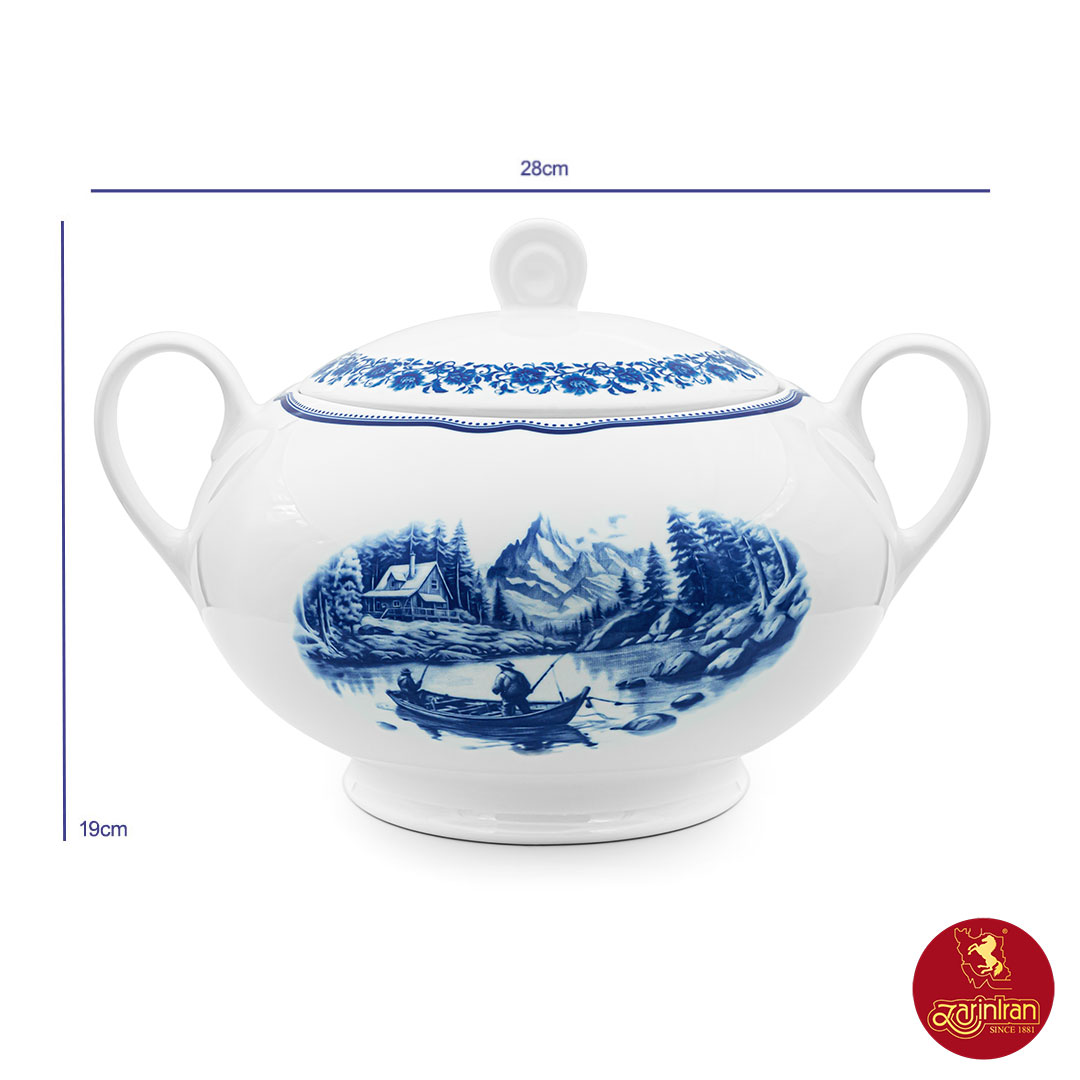 قیمت سوپ خوری چینی زرین ایتالیا اف طرح سن پترزبورگ