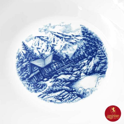 مشخصات چینی زرین سرویس قاب و قدح هگزان طرح سن پترزبورگ
