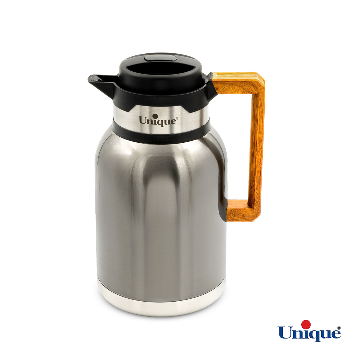 فلاسک UN-1860 دسته چوبی یونیک 2 لیتر بدون شیشه