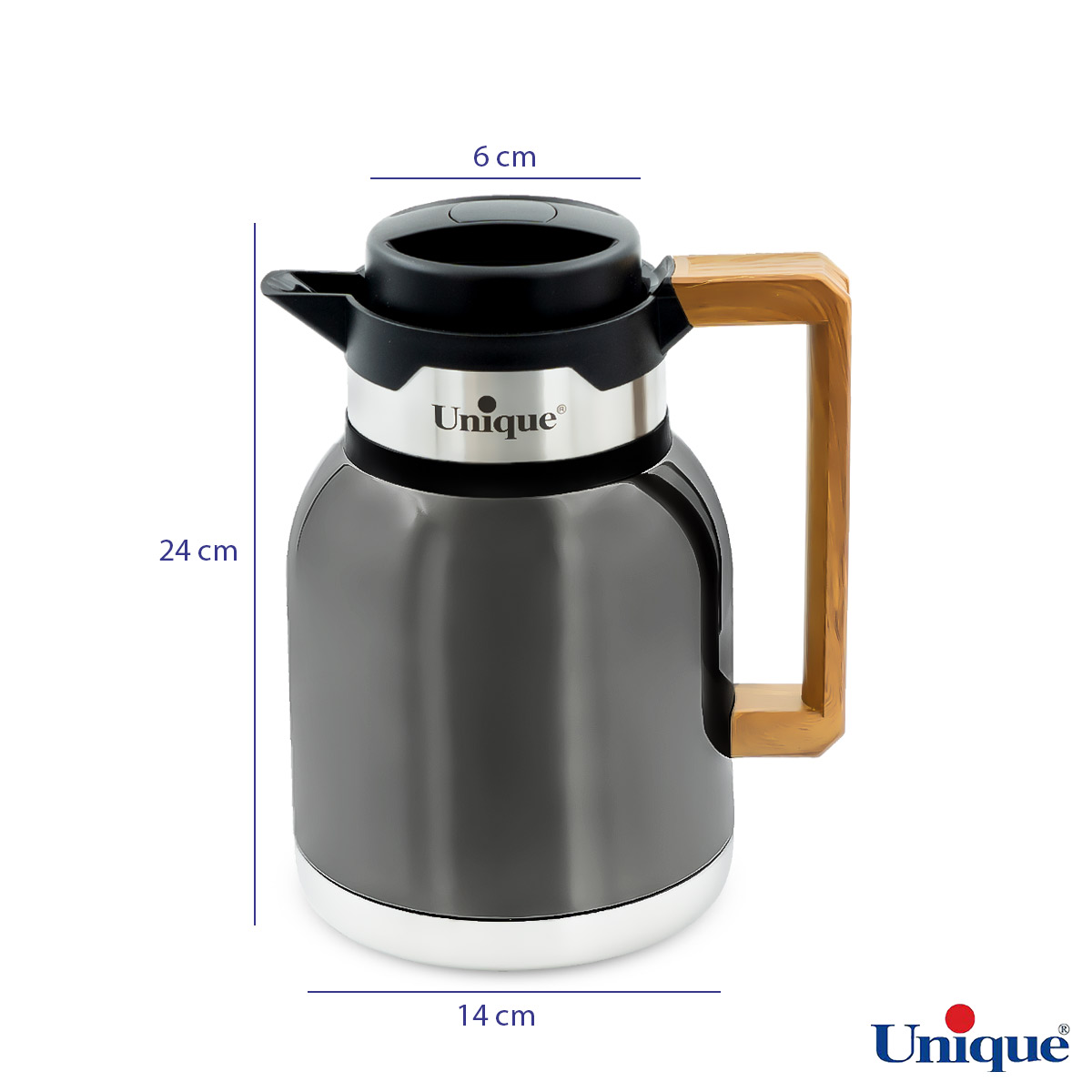 فلاسک UN-1858 دسته چوبی یونیک