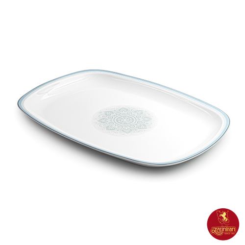 قیمت دیس چینی زرین مستطیل کواترو سایز 38 طرح ادلین طوسی