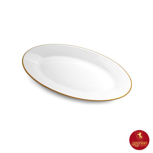 قیمت دیس بیضی زرین رزگلد چینی زرین ایتالیا اف سایز 24