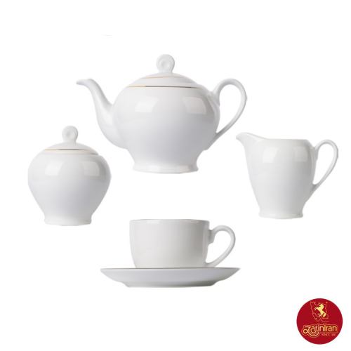 خرید سرویس چینی لب طلایی زرین ایتالیا اف چینی زرین 12 نفره 102 پارچه