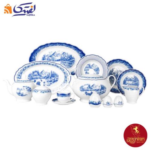 سرویس سن پترزبورگ 12 نفره چینی زرین ایتالیا اف 102 پارچه