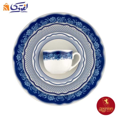 بشقاب و فنجان سن پترزبورگ چینی زرین ایتالیا اف