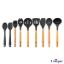 کفگیر و ملاقه تک یونیک سیلیکونی دسته چوبی کد UN-1175