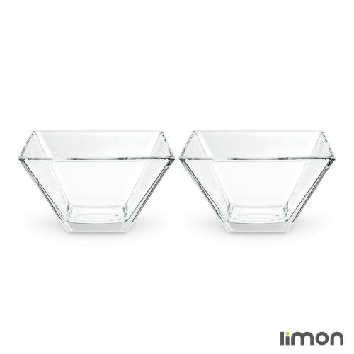 پسته خوری شیشه ای 2 عددی لیمون 2494