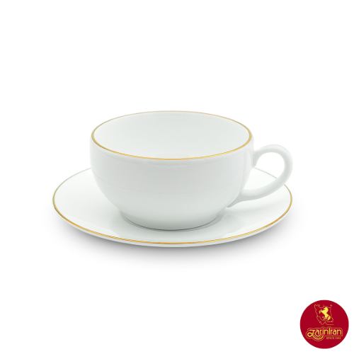 سرویس کاپوچینو زرین زرگلد 6 نفره چینی زرین سایز 10 ایتالیا اف