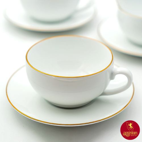 سرویس کاپوچینو 6 نفره چینی زرین سایز 10 ایتالیا اف