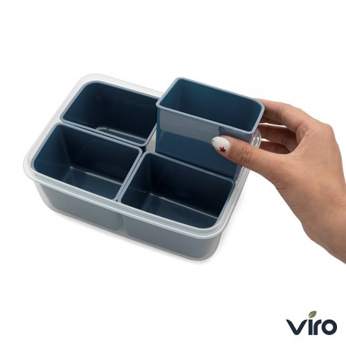 مشخصات ظرف فریزری 4 خانه مستطیل ویرو کد 203/4