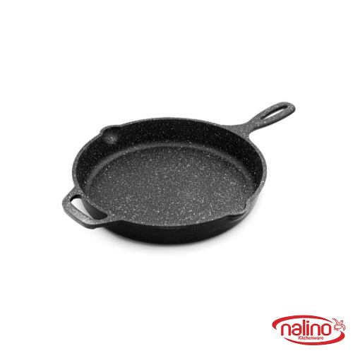 تابه چدن دو دسته بدون درب نالینو سایز 24 مدل انزو Enzo
