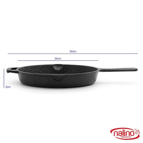 قیمت تابه چدن دو دسته بدون درب نالینو سایز 24 مدل انزو Enzo