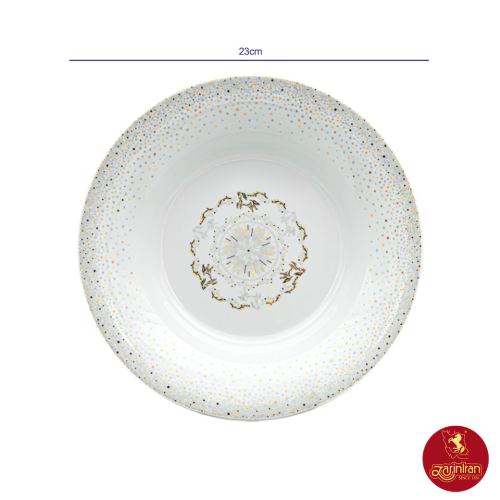 اقلام سرویس گلدن گلکسی چینی زرین شهرزاد 6 نفره 35 پارچه