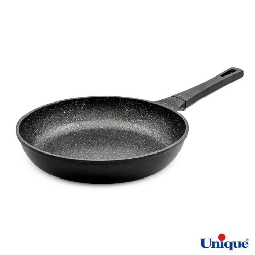 تابه تک دسته یونیک سایز 28 کف گرانیت مشکی UN-8903