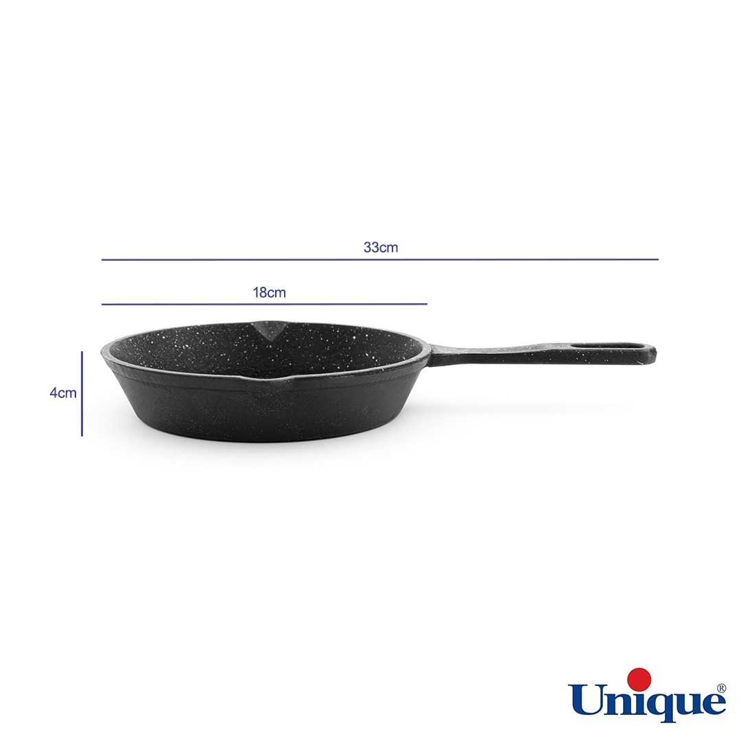 قیمت تابه چدنی تک دسته یونیک UN4-6042 سایز 18